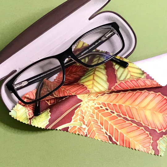 Glasses Lens Polishing Cloth - Green Terracotta Leaves Screen Cleaner For Computer, Tablet, Phone Camera Cleaning Photographer Gift