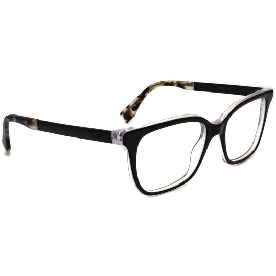 Fendi Eyeglasses Ff 0077 Du0 Black/Clear Square Frame Italy 50[]17 140