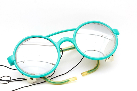 Vintage Man Sunglasses Marti Round Silver Mirrorles Arctic Glacier Lenses Occhial Plastic Frame Classis Eyewear