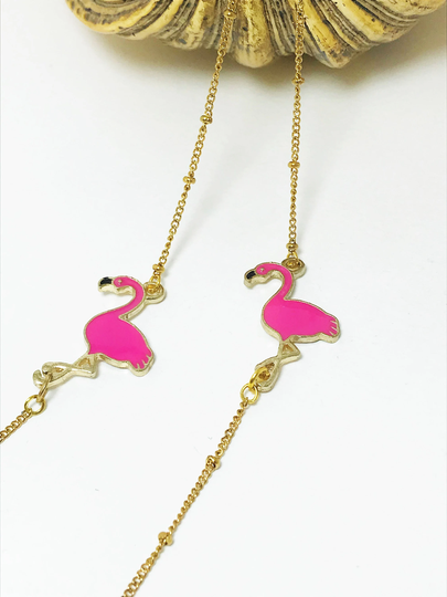 18K Gold Vermeil Glasses Chain ∫ High End Eyeglass Holder Luxury Necklace Spectacles Cord Gift For Her Lace