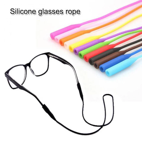 1Pc Adjustable Silicone Eyeglasses Straps Sunglasses String Ropes Glasses Chain Sports Band Holder Elastic Anti Slip Cords Valentine's Gift