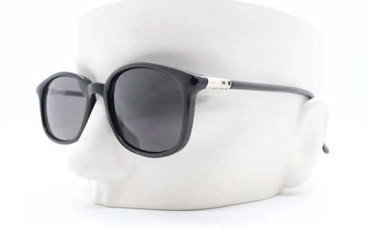 90S Vintage Rectangular Sunglasses. Minimalistic Slim Black Gloss Frame. Timeless 60S Style Nos. Bnwt