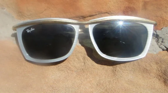 Women's Mod Tortoise Shell Ray Bans , Vintage Bans Retro 50's Sunglasses Tortoise White Shell Frames 1950