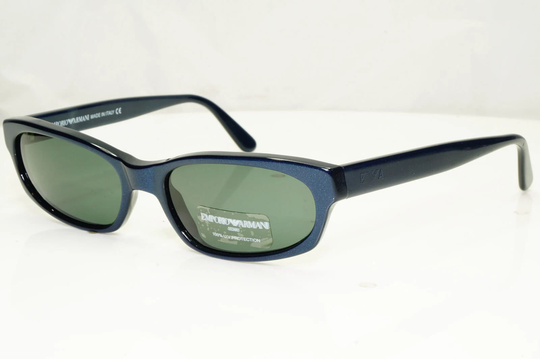 Authentic Emporio Armani Mens Womens Vintage Sunglasses Blue 563 246 34387