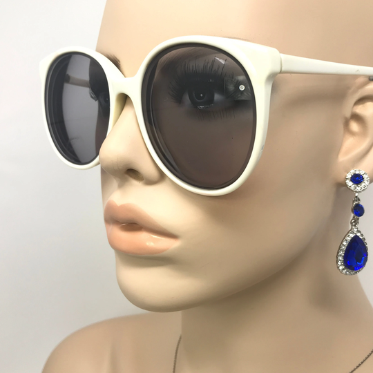 Vintage Specsavers Prescription Sunglasses Frames White Round Oversize Used Sun Shades Glasses Frame Retro