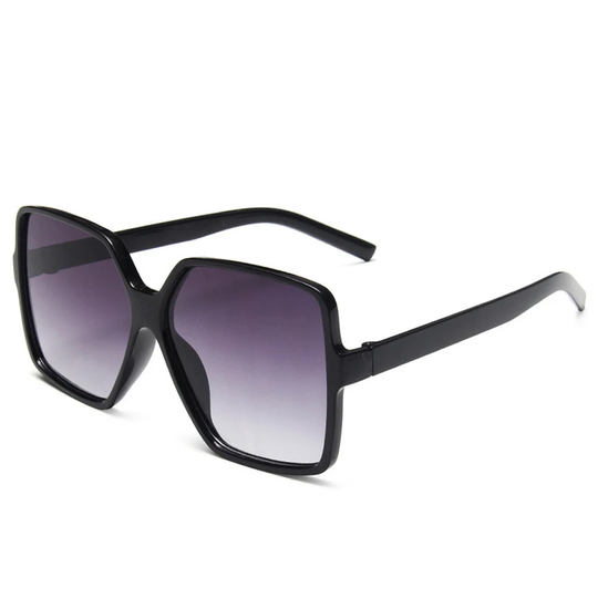 Oversized Glam Black Sunglasses