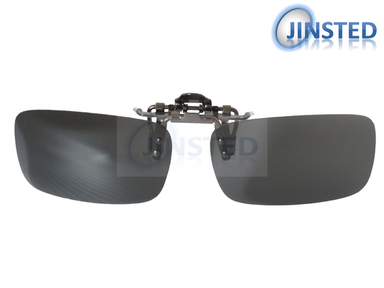 High Quality Black Polarised Clip On Flip Up Sunglasses Uv400 Protection Acp026