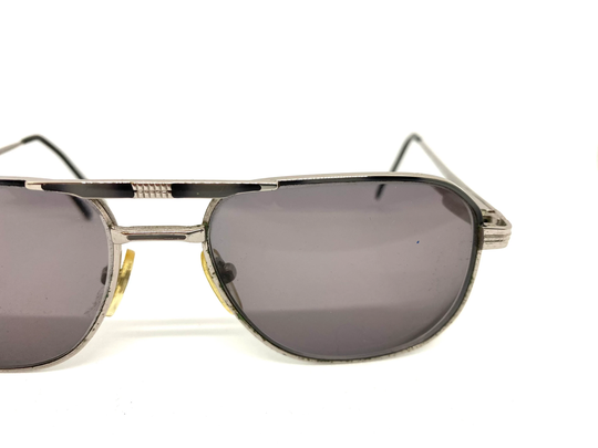Vintage Eye Glass Frame Sunglasses Silver & Black