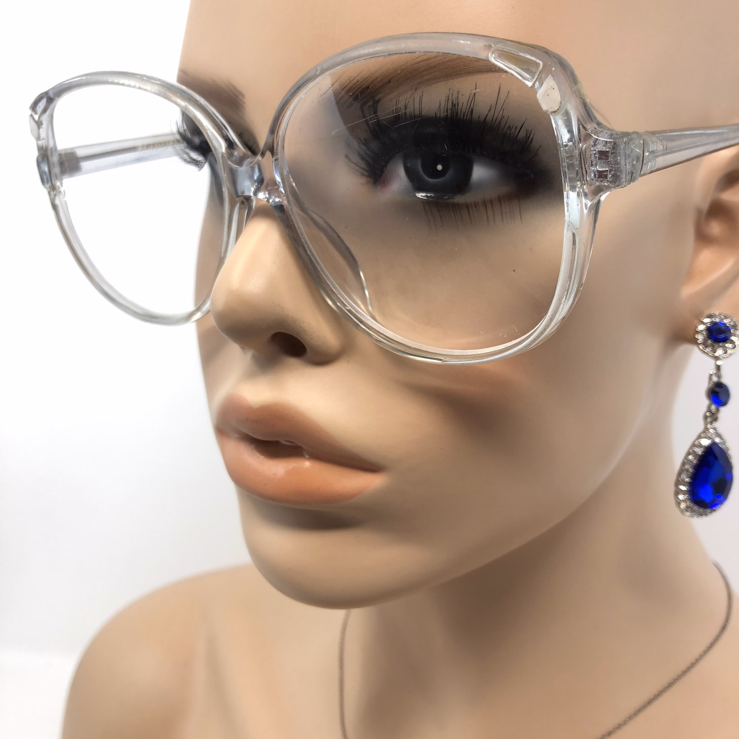Vintage Readyspex L44 Eyeglasses Glasses Frame Clear Oversized Used Eyeglass Frames Retro