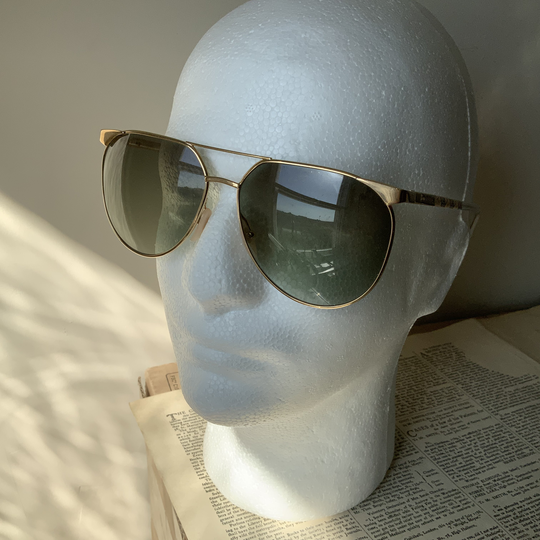 Vintage Burberrys Aviator Sunglasses B41 01 58 15, 1990S Nova Check Arms