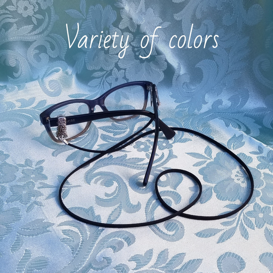 Eyeglass Chain With Clips - Glasses Holder Suede | Leather For Men Women Unisex Minimalist Style Simple