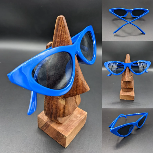 Royal Blue Cat Eye Sunglasses 1950S Retro Mod Style Rockabilly Pin-Up Uv400