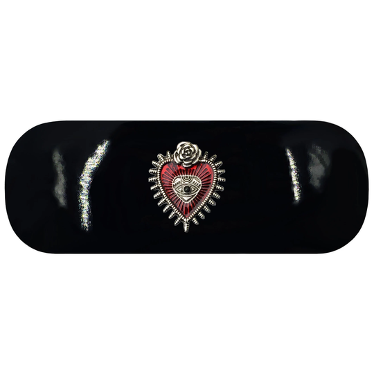 All Seeing Eye Hard Glasses Case. Jagged Heart Spectacle Gothic Reading Eyeglasses Bleeding Sunglasses Case Birthday Gift