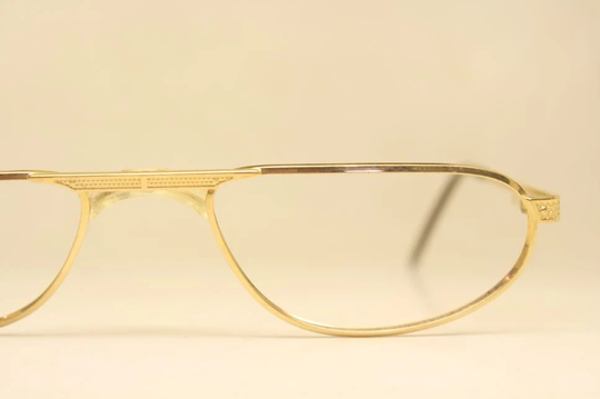 Vintage Eyeglass Frames Gold Libris 1980S Eyewear