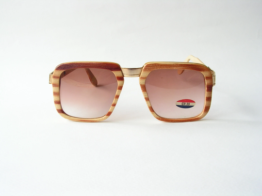 Vintage Unisex Sunglasses Gazelle Women Striped Plastic Frame Hip Hop Style Hippie Sunnies Bohemian Oversize Glasses