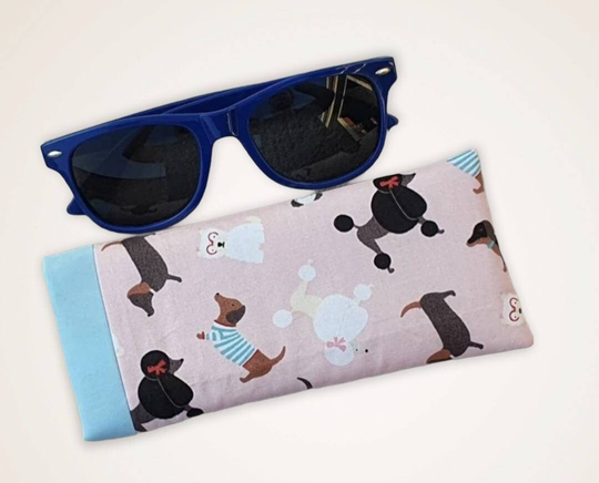 Padded Dogs Glasses Case, Adult Sun Eye Glass Foam Spectacles Fabric Case