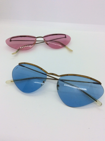 Two Pairs Of Cats Eyes Sunglasses Original 1960S