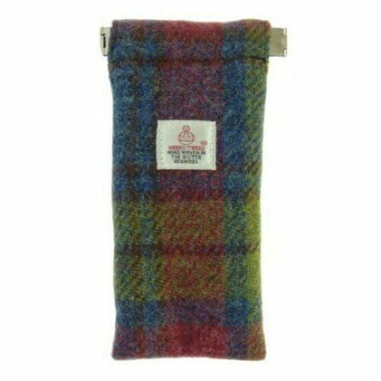 Harris Tweed Glasses Case in Multi Colour Tartan lb2109-Col46