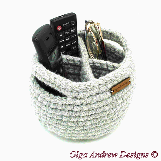 Extra Large Round Cross Divided Eyeglass Remote Phone Holder Stand With Handles, Glasses Holder, Holder, Phone Stand, Olgaandrewdesigns