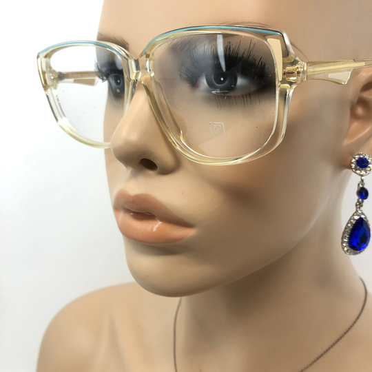 Vintage Square Eyeglasses Fedon Moda Occhiali Glasses Frame Clear Used Eyeglass Frames Retro