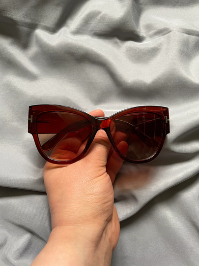 Large Cat Eye Sunglasses With Thick Frame | Brown Tan Vintage Sunglasses| Oversized Quick Dispatch