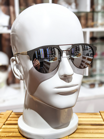 Aviator Sunglasses Wood Style Prescription Glasses Groomsmen Proposal Eye Frames