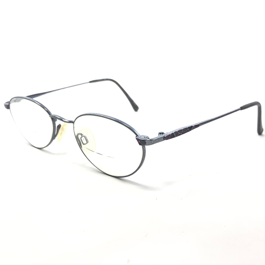 Vintage Tura Oval Eyeglasses Silver Glasses Frame Used Eyeglass Frames Retro Unisex Mens Ladies