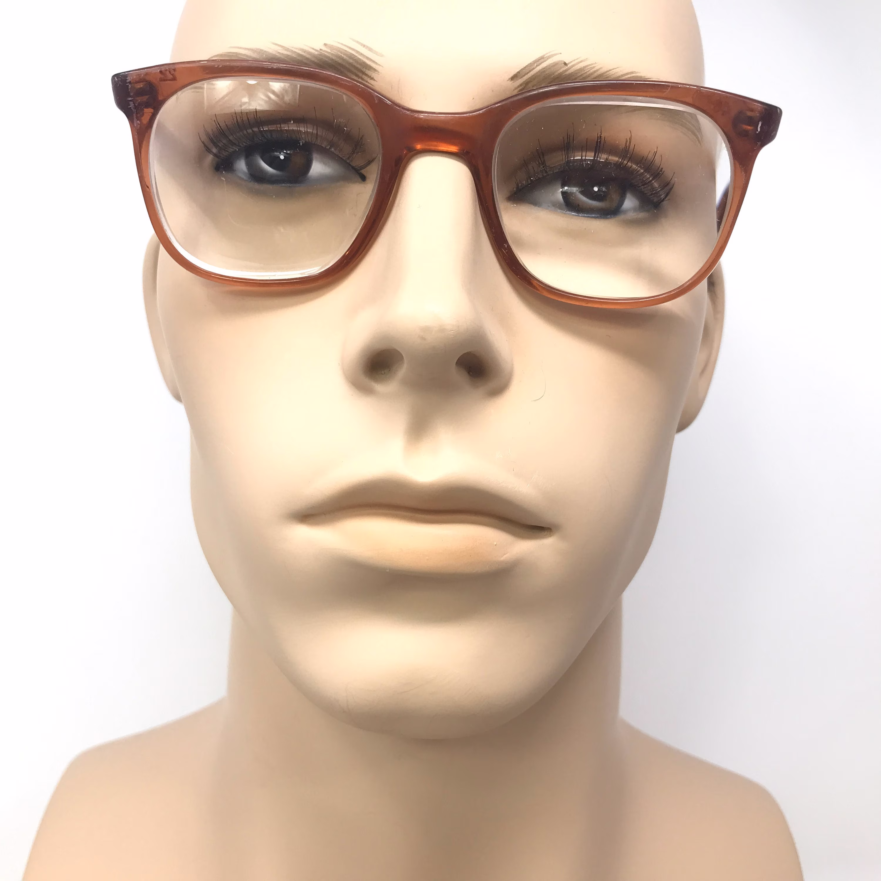 Vintage Merx Ps30 Eyeglasses Glasses Frame Brown Square Used Eyeglass Frames Retro UK