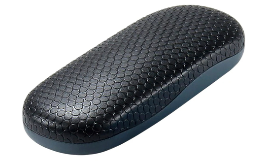 Embossed Circle Design Black & Grey Glasses Case | Barbados