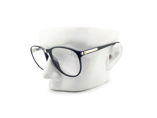 Vintage Dunhill 6040 90 80S Black Prescription Glasses Frames // 1980S Designer Eyeglasses