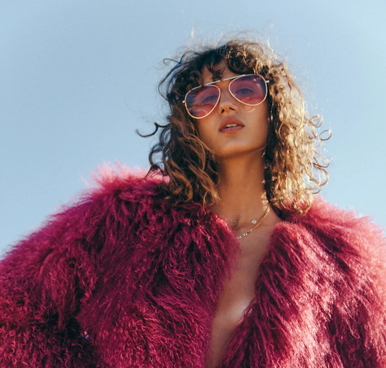 Retro Pink Sunglass