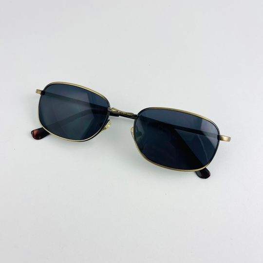 True Vintage Deadstock 90S Bronze Wire Rectangle Sunglasses
