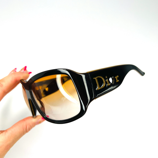 Dior Sunglasses Logo Chunky Brown Lovinglydior1 Oversized Monogram Heart Vintage Authentic Genuine Designer Y2K 90S Christian