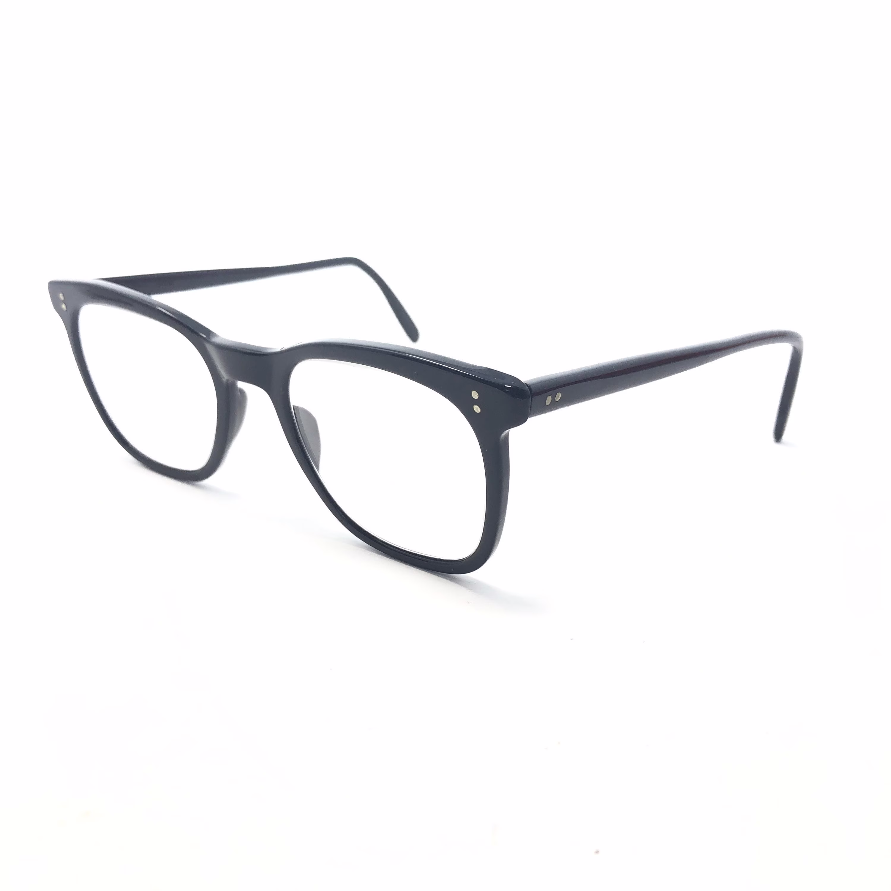 Vintage Geek Square Eyeglasses Nhhd Glasses Frame Black Used Eyeglass Frames Retro