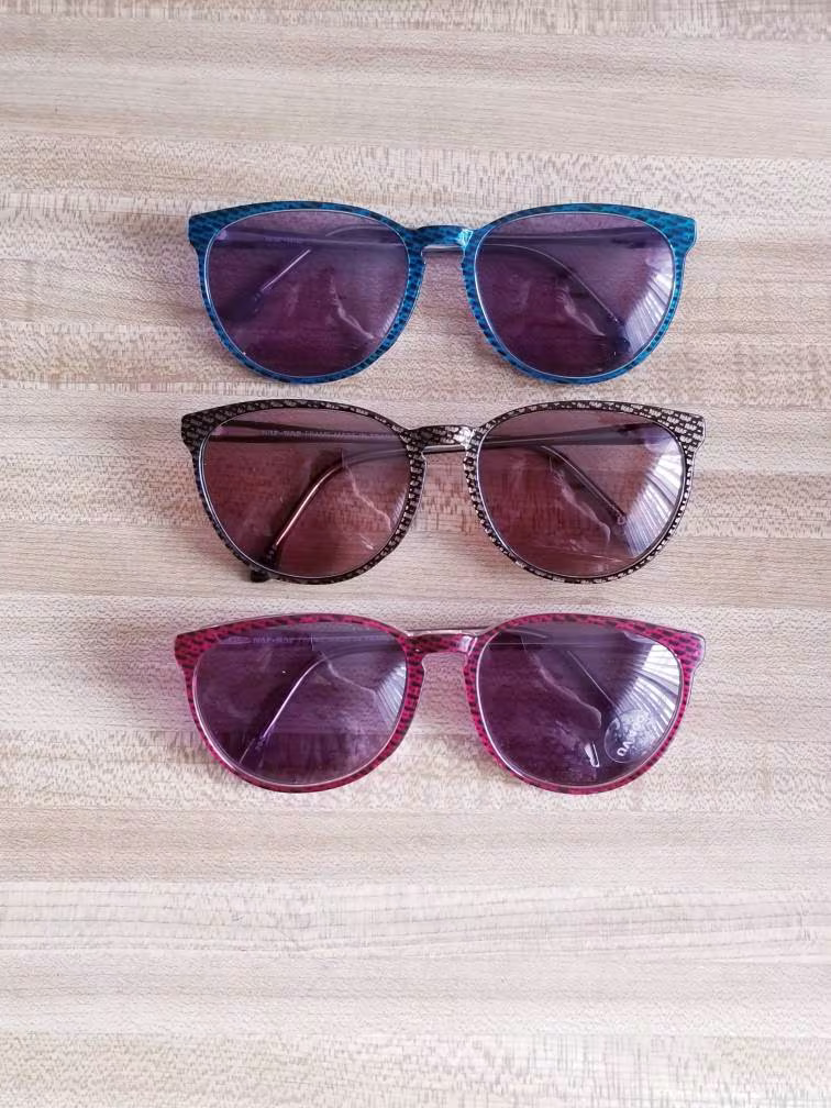 Naf-Naf Vintage Sunglasses 1980S Paris Fashion Model 092 Green/Red/Brown
