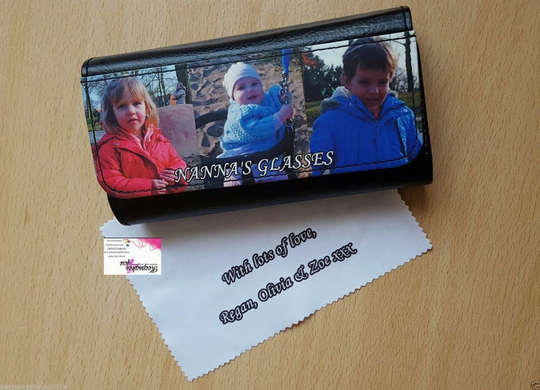 Glasses Case Custom Made With Your Own Photo Free Personalised Cloth