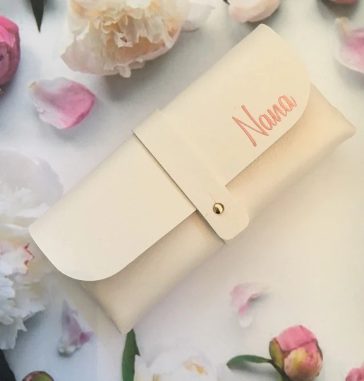 Personalised Soft Pu Leather Glasses Case, Sun Wallet, Gifts For Him, Gifts Her, Reading Glasses, Faux Case