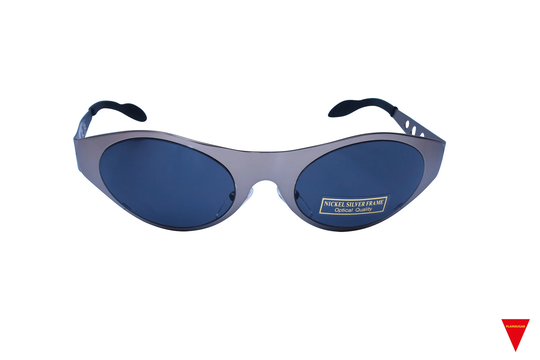 Vintage 90's Raptor Gunmetal Sunglasses, Sporty Metal Frame, Unworn Original