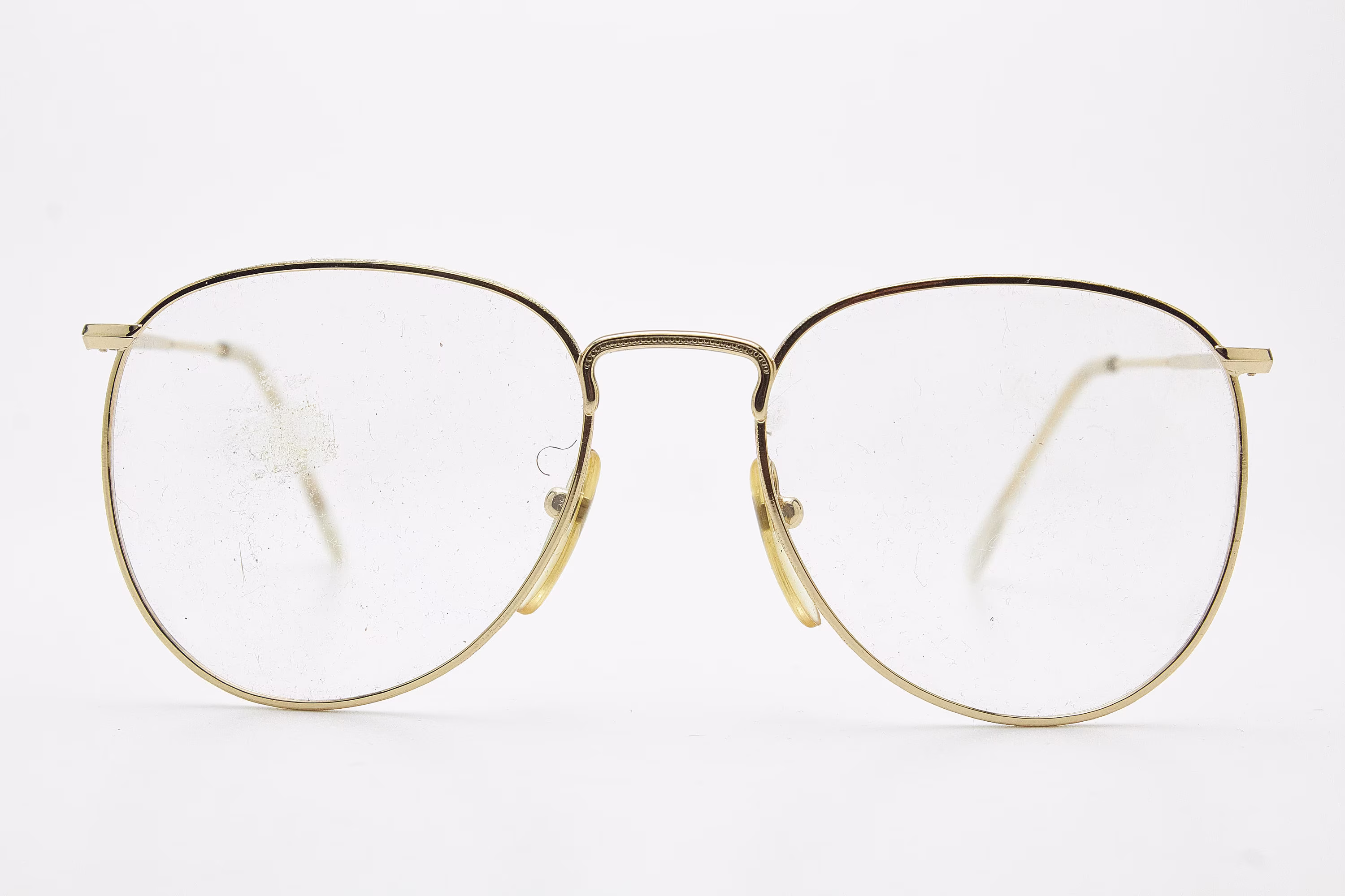 Vintage Man Eyewear Optimoda Bob Gold Plated 18K Oversize Metal Frame Man's Woman Glasses Aviator Elegant Sunglasses Retro 80