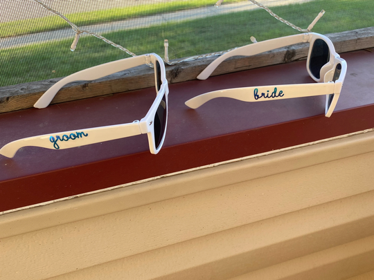 Bride|Groom Sunglasses, Bachelor|Bachelorette Gifts, Wedding Gift, Favors - Great For Maid Of Honor, Best Man, Bridesmaids Gifts