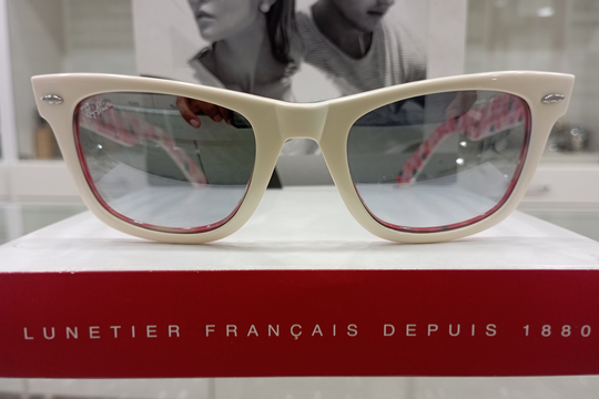Ray-Ban Milky Creamy White Wayfarer Womens Sunglasses Multi Art Rb2140 Special Series #4 | Best Halloween & Anniversary Eyeglasses Gift