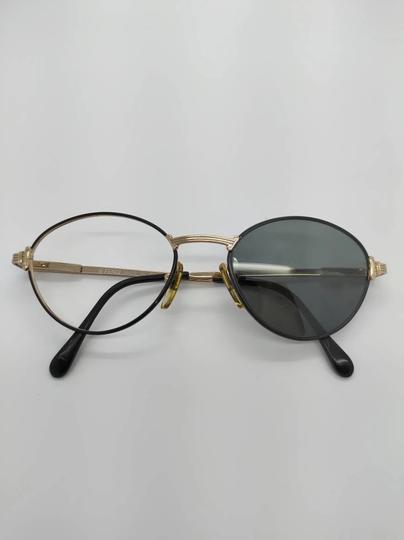Vintage Fendi Gold Plated Eyeglass Frames Mod F26 Rx Lenses
