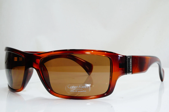 Calvin Klein Mens Womens Vintage Sunglasses Brown Havana 841S 036 26977