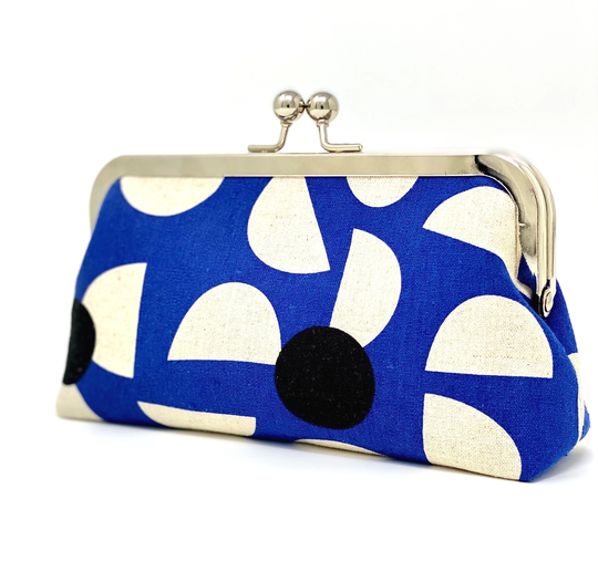 Mini Clutch Bag, Blue Mini Purse, Pencil Case, Eyeglass Cace, Makeup Back To School, Notion Gift For Her, Bagnoir