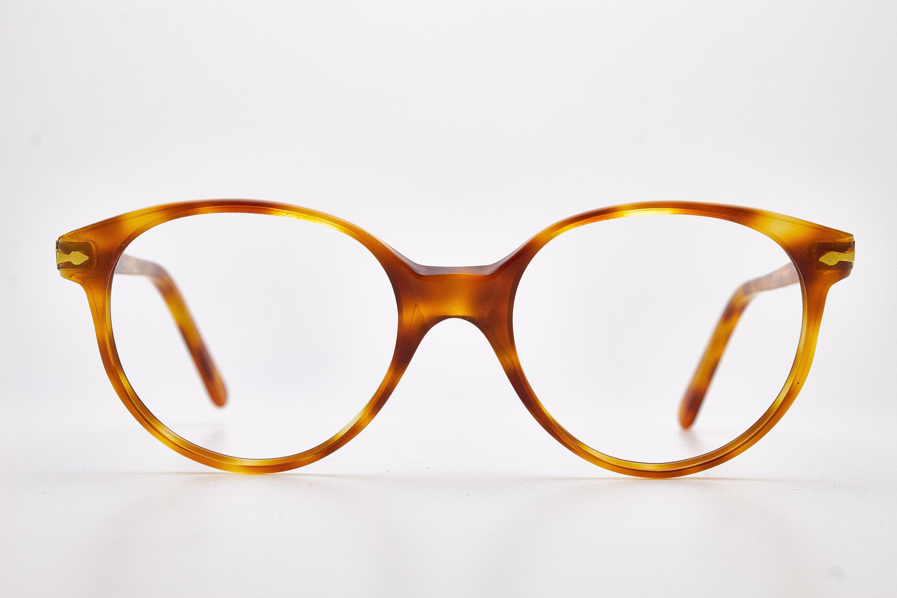 Vintage Man Sunglasses Persol Ratti 314 53-18 Italy Frame Oval Glasses Occhiali Acetat Brown From Eyeglasses Retro Eyewear