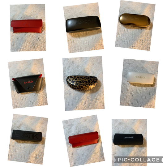 Assorted Brand Name Eyeglass Cases