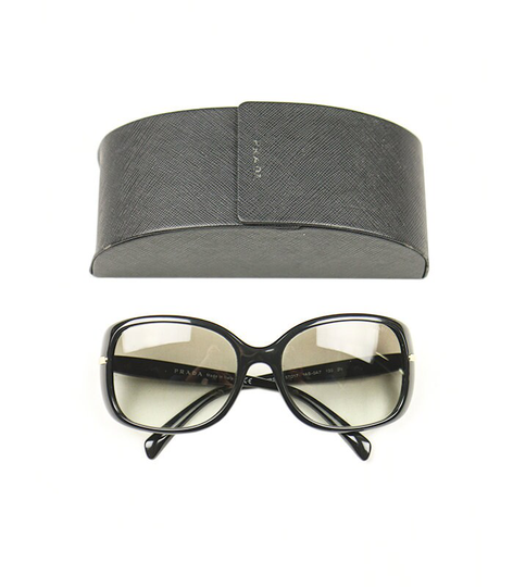 Prada Bug Eye Frame Black Sunglasses 130-17-67