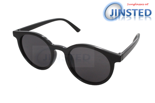 Black Round Sunglasses With Circle Frame. Uv400 Protection Aci002