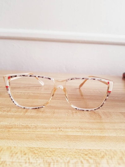 Florence Design Eyewear 1980S. Linea Pitti P115-C176. New Old Stock. Frame Italy. Very Light. Excellent Condition. Dim. 52x15x135