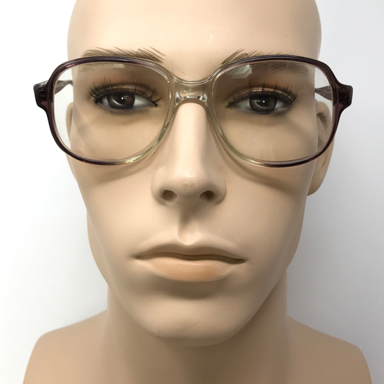 Vintage Allegro Smoke Eyeglasses Glasses Frame Purple Clear Square Used Eyeglass Frames Retro